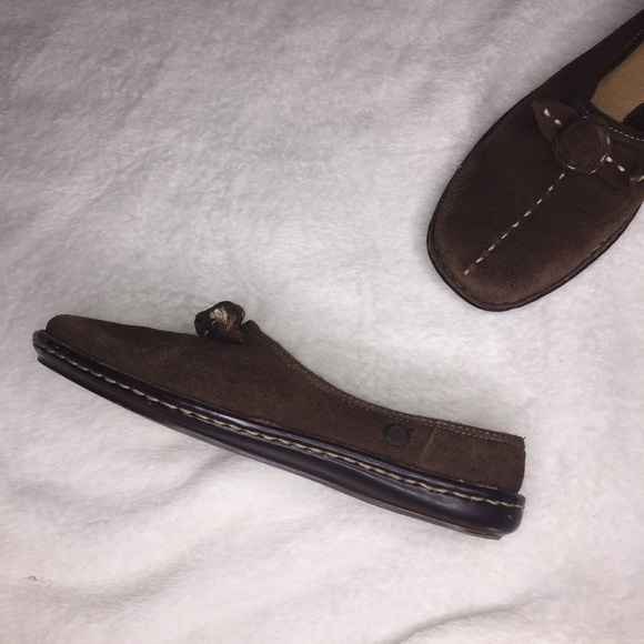 Born Shoes - Born Brown Slip-On Flats, Size 7.5
